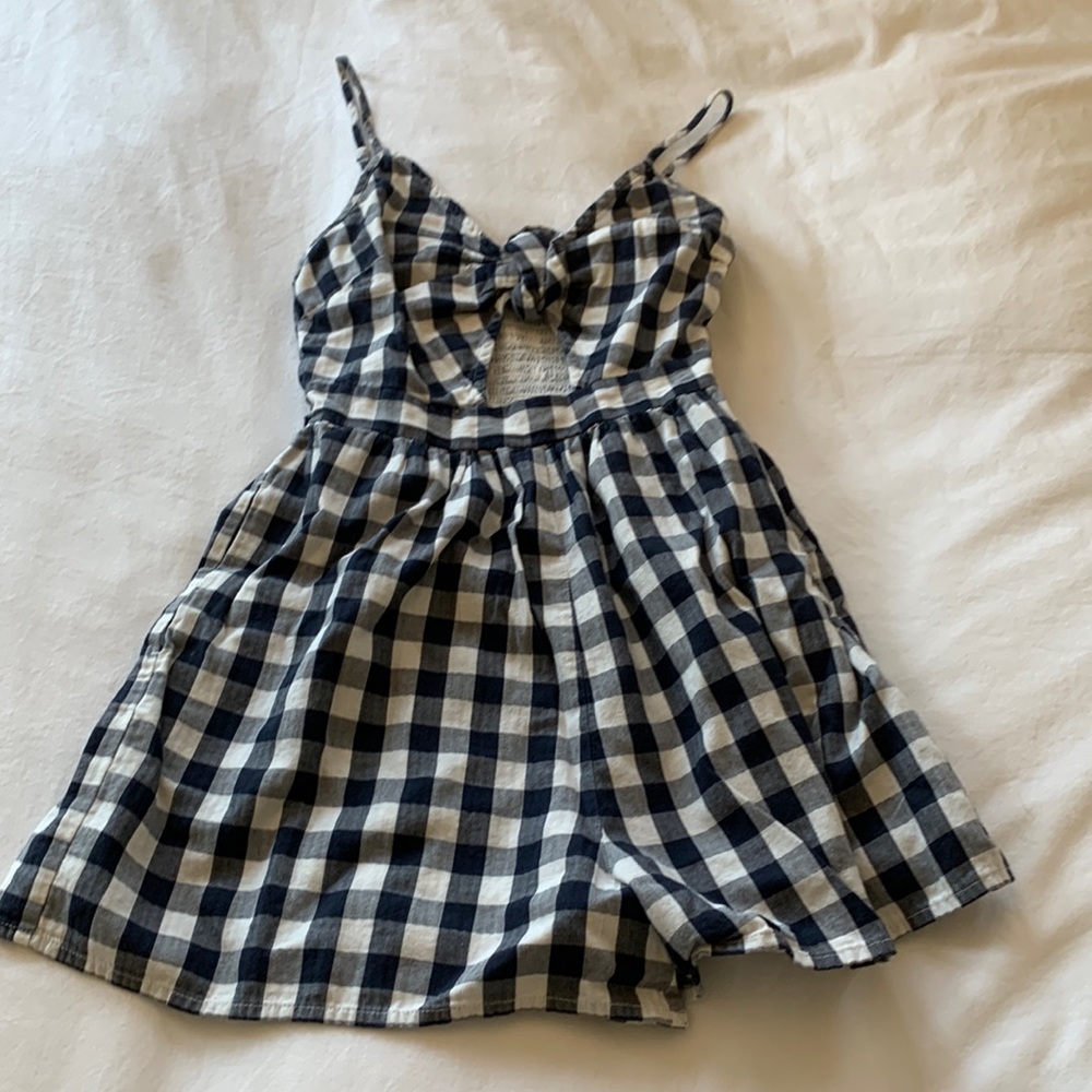 Checkered romper.